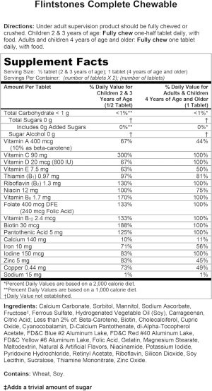FLINTSTONES™ COMPLETE CHEWABLES MULTIVITAMIN