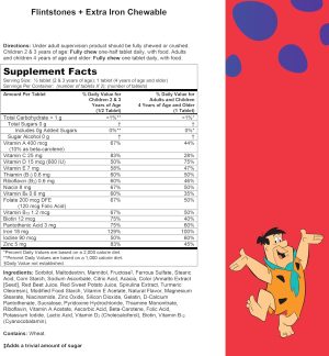 FLINTSTONES™ PLUS EXTRA§ IRON CHEWABLES MULTIVITAMIN