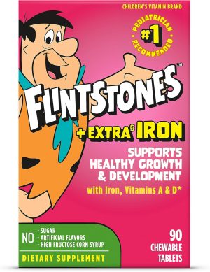 FLINTSTONES™ PLUS EXTRA§ IRON CHEWABLES MULTIVITAMIN
