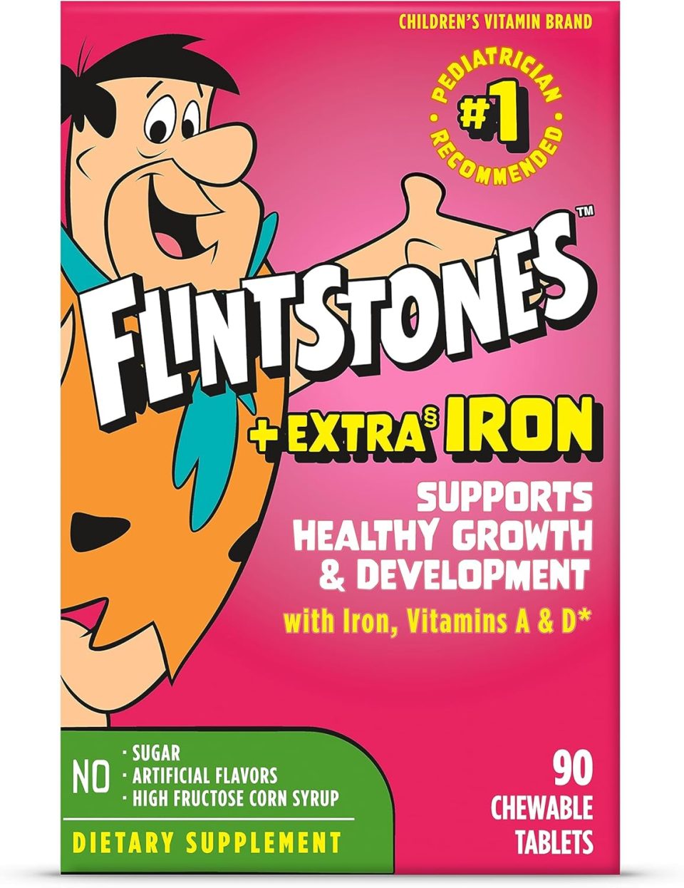FLINTSTONES™ PLUS EXTRA§ IRON CHEWABLES MULTIVITAMIN