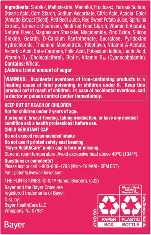 FLINTSTONES™ PLUS EXTRA§ IRON CHEWABLES MULTIVITAMIN